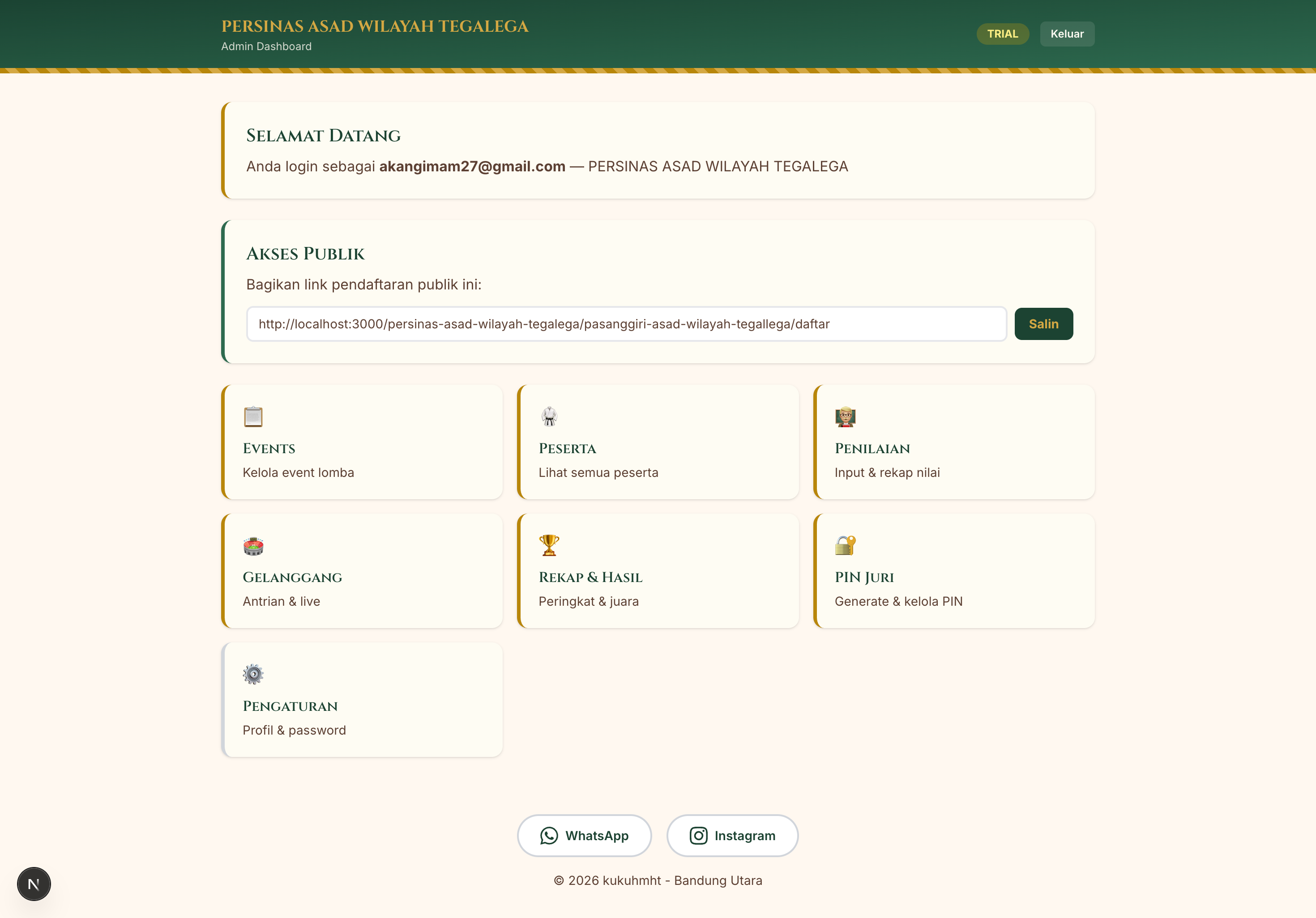 Dashboard Admin